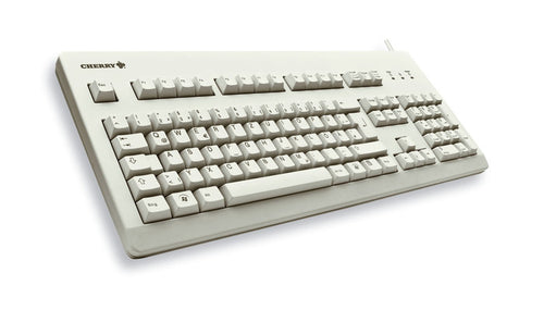 CHERRY G80-3000 BLACK SWITCH, Keyboard, Corded, Light Grey, USB/PS2 (QWERTY - UK) CHERRY G80-3000 BLACK SWITCH, Keyboard, Corded, Light Grey, USB/PS2 (QWERTY - UK)
